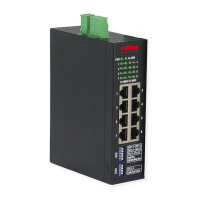 ROLINE Industrial Gigabit Ethernet Switch, 8 Ports, Web...