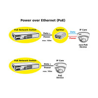 ROLINE PoE Fast Ethernet Switch 8 Port 8x PoE 48,26cm 19Zoll Einbau
