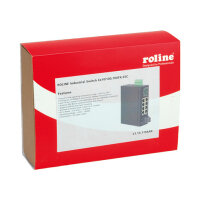 ROLINE Industrie Switch, 6x RJ-45 sowie 2x RJ-45 oder SC,...