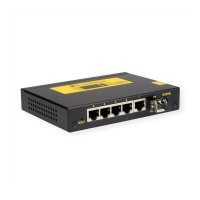 ROLINE Industrie Gigabit Switch, 5x RJ-45 + 1x SFP