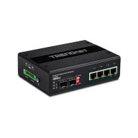 TRENDnet TI-UPG62 6-Port Gigabit Switch Ultra PoE DIN-Rail Industrial