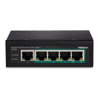 TRENDnet TI-PE50 DIN-Rail Switch 5-Port Industrial Fast...