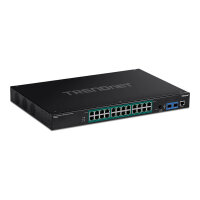 TRENDnet TI-RP262i 26-Port Industrial Rackmount PoE+...