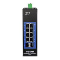 TRENDnet TI-G102i DIN-Rail Switch 10-Port Industrial...