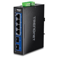 TRENDnet TI-G5062 Industrial DIN-Rail Switch 6-Port 2.5G...