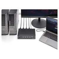 STARTECH.COM 4 Port HDMI KVM Switch - HDMI KVM Umschalter mit USB 3.0 Hub - 1080p