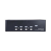 STARTECH.COM 4 Port Dual DisplayPort KVM Switch - DisplayPort 1.2 KVM - 4K 60Hz - DisplayPort Switch - USB KVM Switch