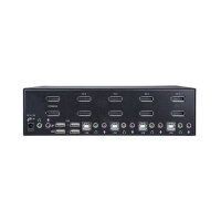 STARTECH.COM 4 Port Dual DisplayPort KVM Switch - DisplayPort 1.2 KVM - 4K 60Hz - DisplayPort Switch - USB KVM Switch