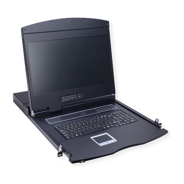 VALUE 19-Zoll-KVM-Switch, 8-Port, 43 cm (17") TFT (4:3), VGA, USB, CH-Layout