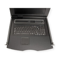 VALUE 19-Zoll-KVM-Switch, 8-Port, 43 cm (17") TFT (4:3), VGA, USB, CH-Layout