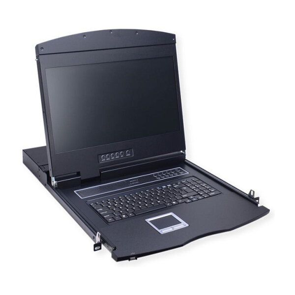 VALUE 19-Zoll-KVM-Switch, 8-Port, 48 cm (19") TFT (16:9), VGA, USB, CH-Layout