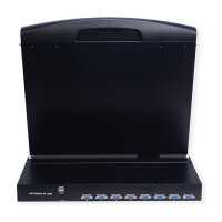 VALUE 19-Zoll-KVM-Switch, 8-Port, 48 cm (19") TFT (16:9), VGA, USB, CH-Layout