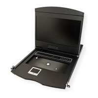 VALUE 19-Zoll-KVM-Switch, 8-Port, 48 cm (19") TFT (16:9), VGA, USB, CH-Layout