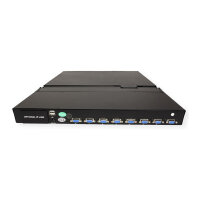 VALUE 19-Zoll-KVM-Switch, 8-Port, 48 cm (19") TFT (16:9), VGA, USB, CH-Layout