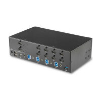 STARTECH.COM KVM Switch HDMI 4 Port - 4K 30 Hz - KVM Extender fr HDMI - KVM HDMI Umschalter