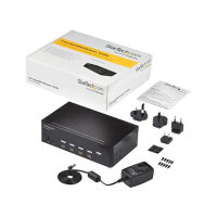 STARTECH.COM KVM Switch HDMI 4 Port - 4K 30 Hz - KVM Extender fr HDMI - KVM HDMI Umschalter