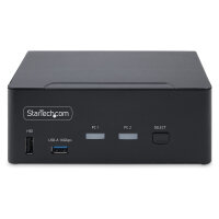 STARTECH.COM 2-Port Dual-Monitor DisplayPort KVM Switch DP 1.4 8K 60Hz 4K 144Hz 2x USB 3.2 10Gbps Ports KVM Umschalter