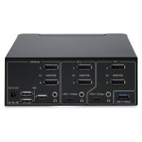 STARTECH.COM 2-Port Dual-Monitor DisplayPort KVM Switch DP 1.4 8K 60Hz 4K 144Hz 2x USB 3.2 10Gbps Ports KVM Umschalter