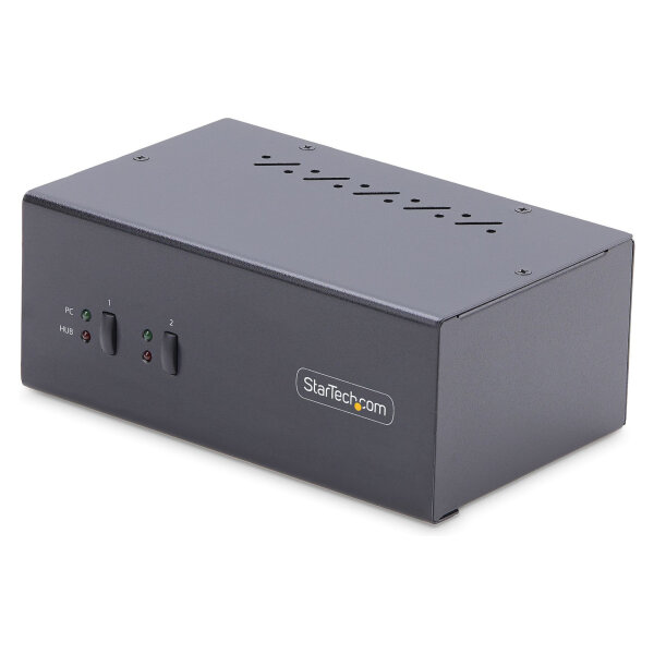 STARTECH.COM 2-Port KVM Switch Dual Monitor DisplayPort 4K 60Hz 2x USB 3.0 2x USB 2.0 Hotkey/Drucktasten KVM Umschalter 2 PC 2monito