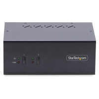 STARTECH.COM 2-Port KVM Switch Dual Monitor DisplayPort 4K 60Hz 2x USB 3.0 2x USB 2.0 Hotkey/Drucktasten KVM Umschalter 2 PC 2monito
