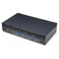 StarTech.com 4-Port DisplayPort KVM Switch/Umschalter,...