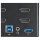 STARTECH.COM 2 Port Quad Monitor DisplayPort KVM Switch - 4K 60Hz UHD HDR - DP 1.2 KVM Umschalter - Audio - Hotkey - TAA