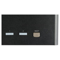 StarTech.com 2 Port DisplayPort KVM Switch - 4K 60 Hz UHD HDR - DP 1.2 KVM Umschalter mit USB 3.0 Hub mit 2 Anschlüssen (5 Gbit/s)
