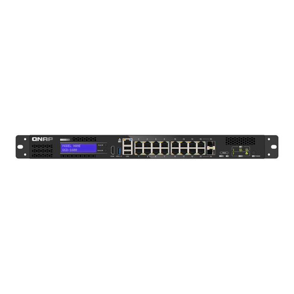 QGD-1600 - Switch - Smart - 4 x 10/100/1000 (PoE++) + 10 x 10/100/1000 (PoE+) + 2 x Kombinations-Gigabit-SFP (PoE+) - an Rack montierbar - AC