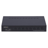 STARTECH.COM 8 Port DisplayPort KVM Switch 1HE Rackmount Satz 4K 60Hz DP 1.2 KVM Umschalter Taste/Hotkey TAA