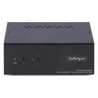 STARTECH.COM 2-Port Dual-Monitor KVM Switch DisplayPort und HDMI 4K 60Hz 5Gbps USB-Hub 2x USB-HID Hybrid KVM/Umschalter
