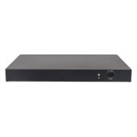 INTELLINET 24-Port PoE Gigabit Switch Web-Managed 2 GBIC SFP Ports Ausgangsleistung bis zu 30 Watt pro Port PoE+ IEEE 802.3at/af