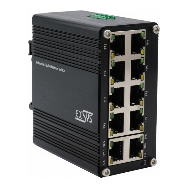 EXSYS EX-62025 10-Port Industrie Ethernet Switch
