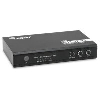 Equip Switch HDMI2.0 3-In/1-Out +Fernbed. 4K/60Hz 18Gbps