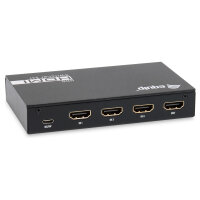 Equip Switch HDMI2.0 3-In/1-Out +Fernbed. 4K/60Hz 18Gbps