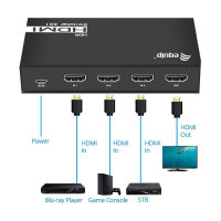 Equip Switch HDMI2.0 3-In/1-Out +Fernbed. 4K/60Hz 18Gbps