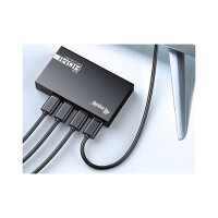 Equip Switch HDMI2.0 3-In/1-Out +Fernbed. 4K/60Hz 18Gbps