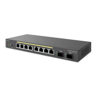 Engenius Switch 8-port GbE PoE.af/at(+) 130W, 2xSFP