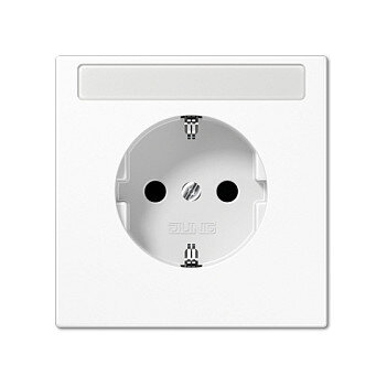 Jung LS1520NAWW SCHUKO Steckd.m.Schriftf.