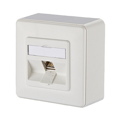 METZ CONNECT E-DAT modul 1 Port AP Cat.6A reinweiss