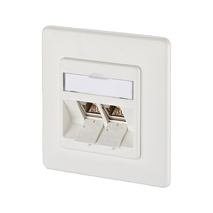METZ CONNECT BTR Dose UP/2 reinweiss E-DAT Modul 2 Ports Kat.6 Class E