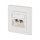 METZ CONNECT BTR Dose UP/2 reinweiss E-DAT Modul 2 Ports Kat.6 Class E