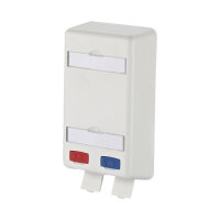 Modul Anschlussdose APFL 2 Port leer reinwei