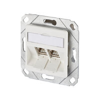 Anschlussdose C6Amodul 2 Port 270 UPk reinweiss