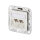 Anschlussdose C6Amodul 2 Port 270 UPk reinweiss