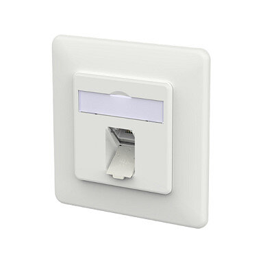 METZ CONNECT Anschlussdose E-DAT C6A LSA++ 1 Port UP verkehrswei