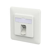 METZ CONNECT Anschlussdose E-DAT C6A LSA++ 1 Port UP...