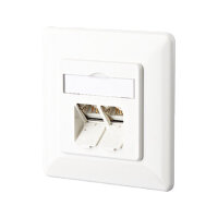 METZ CONNECT E-DAT C6A 2 Port UP reinweiss