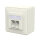 METZ CONNECT Anschlussdose E-DAT C6A IDC 2 Port AP reinwei