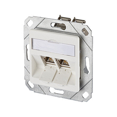 METZ CONNECT Anschlussdose E-DATmodul TIA/EIA Cat.6A 8/8(8) Upk reinw