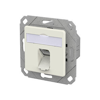 METZ CONNECT Anschlussdose E-DAT C6A LSA++ 1 Port UPk reinwei